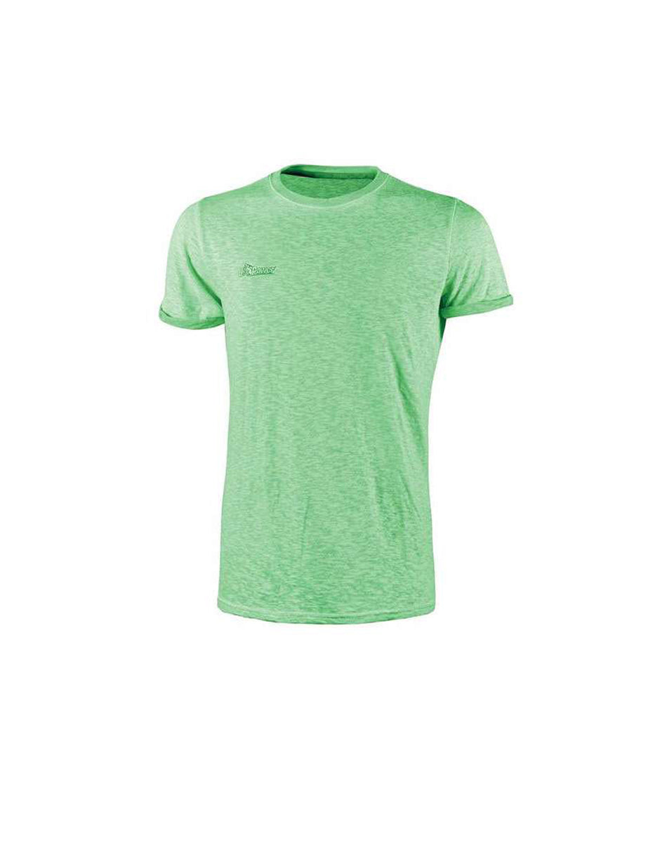 T-shirt da lavoro a manica corta verde fluo U-POWER