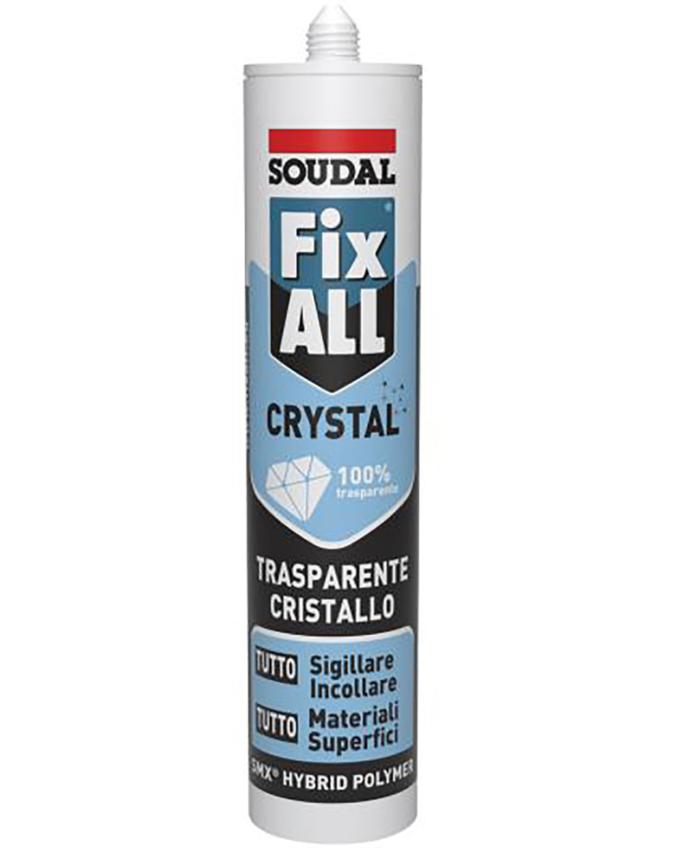 Sigillante adesivo trasparente 290 ml  FIX ALL CRYSTAL SOUDAL