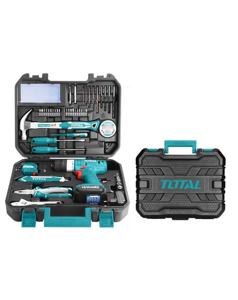 Kit trapano avvitatore 12v+127 accessori THKTHP11272 TOTAL
