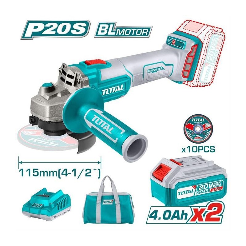 Kit smerigliatrice angolare TOTTAGLI2011582 TOTAL