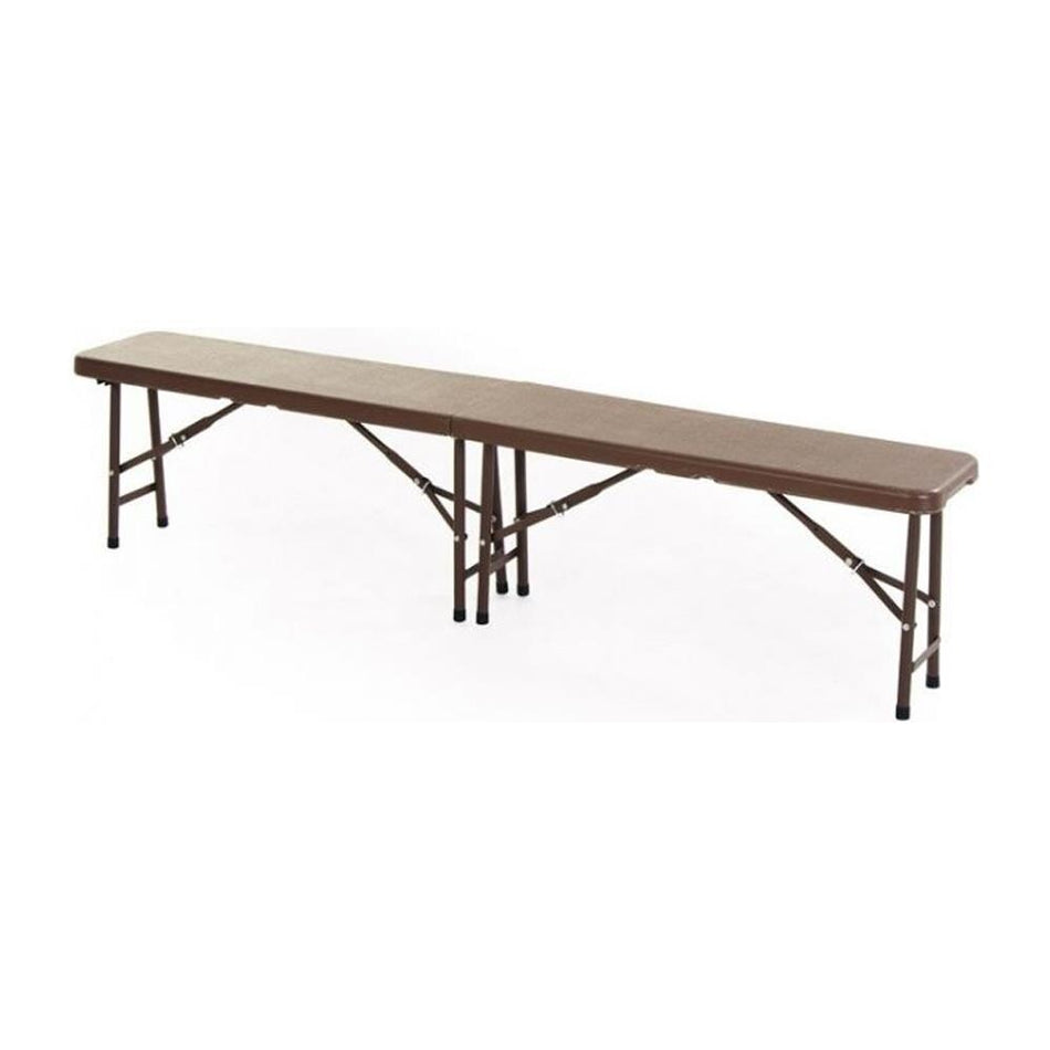 PANCA PIEGHEVOLE MARRONE 183X28X44 cm