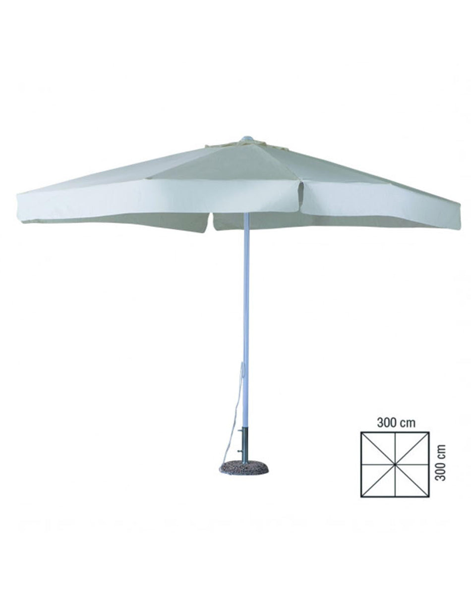 Ombrellone alluminio 3x3 verde VERDELOOK