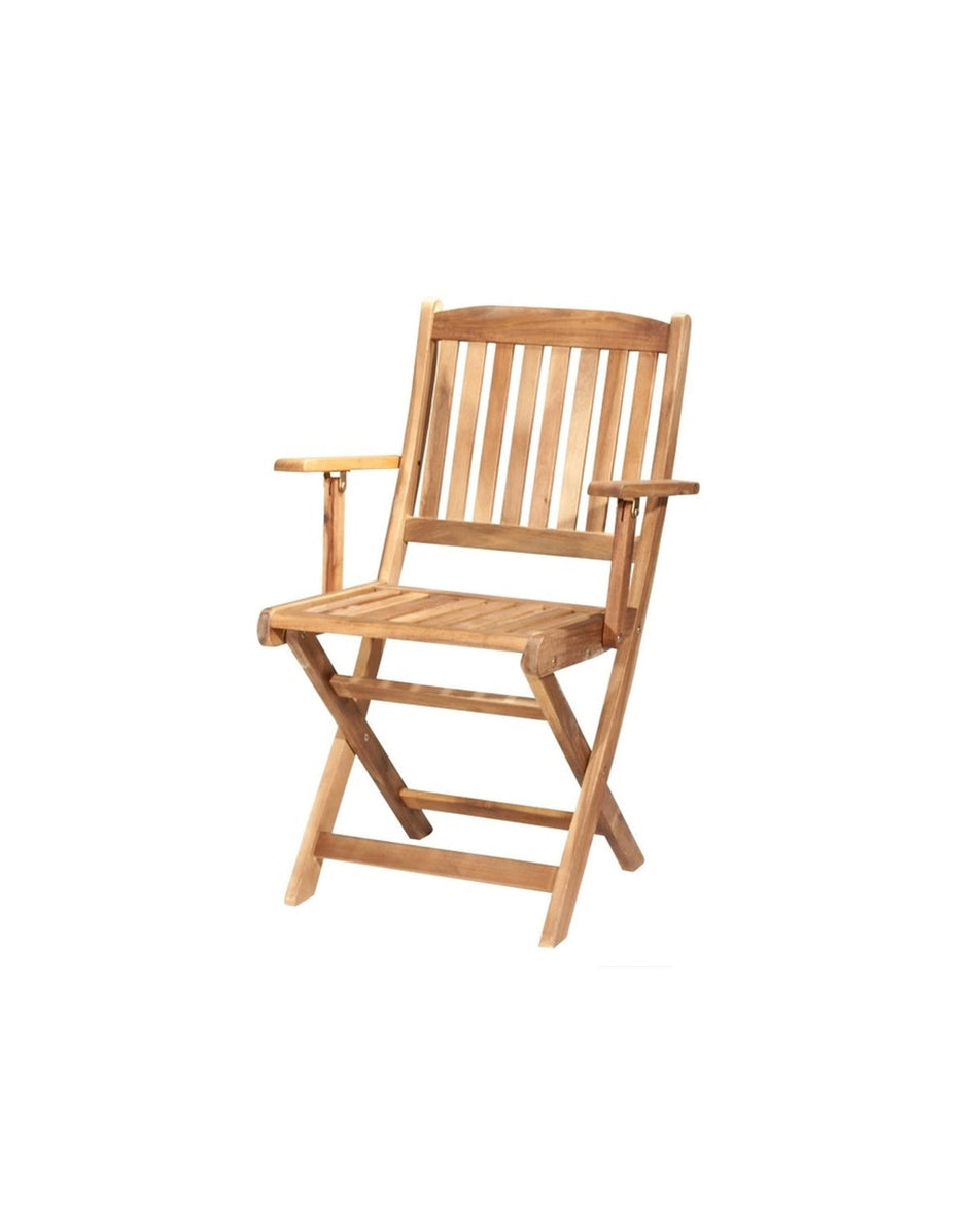 Sedia pieghevole da giardino in legno con braccioli GARDEN VERDELOOK