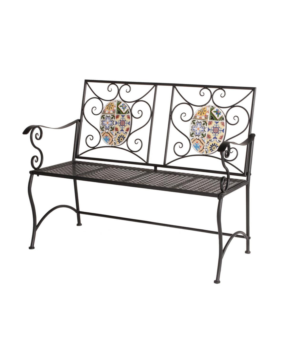 Panchina mosaico FLOWER DESIGN VERDELOOK