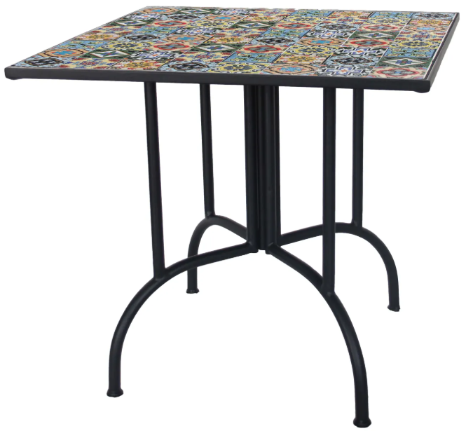 Tavolo mosaico quadrato FLOWER VERDELOOK