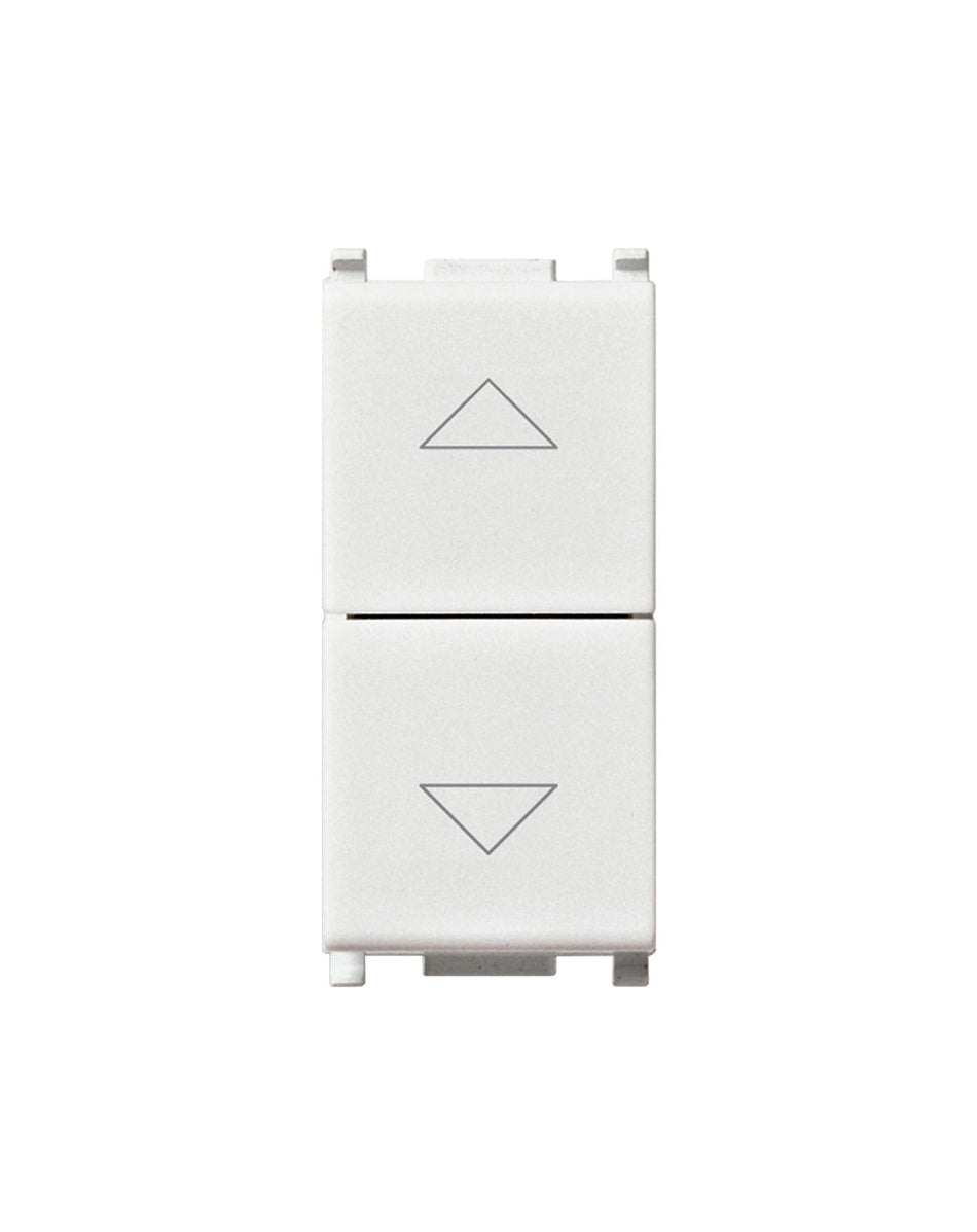 Due pulsanti interbloccati 1p no+no10a bianco VIMAR