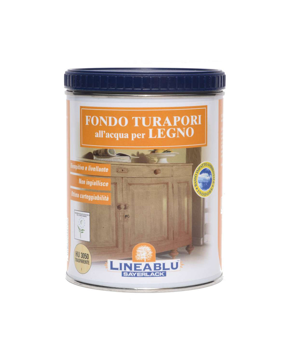 Fondo turapori all'acqua per legno bianco 0.75 lt SAYERLACK