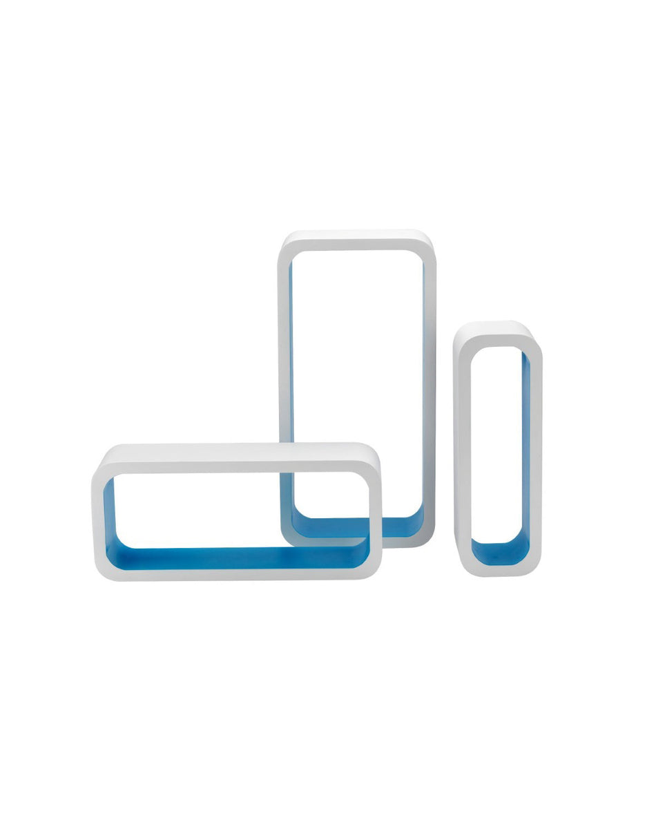 Mensola rettangolare in mdf set 3 pezzi KING HOME