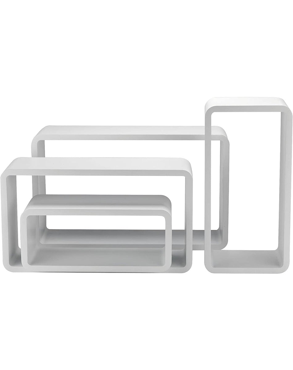 Mensola rettangolare in mdf set 4 pezzi vari colori KING HOME