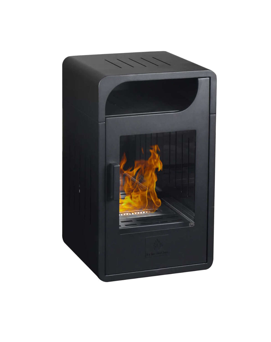 Biostufa ventilata total black FIAMMETTA GMR