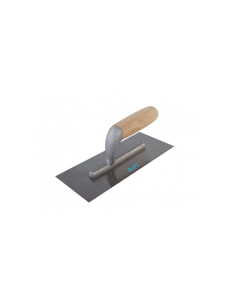 Frattone liscio in acciaio con manico in legno FT
