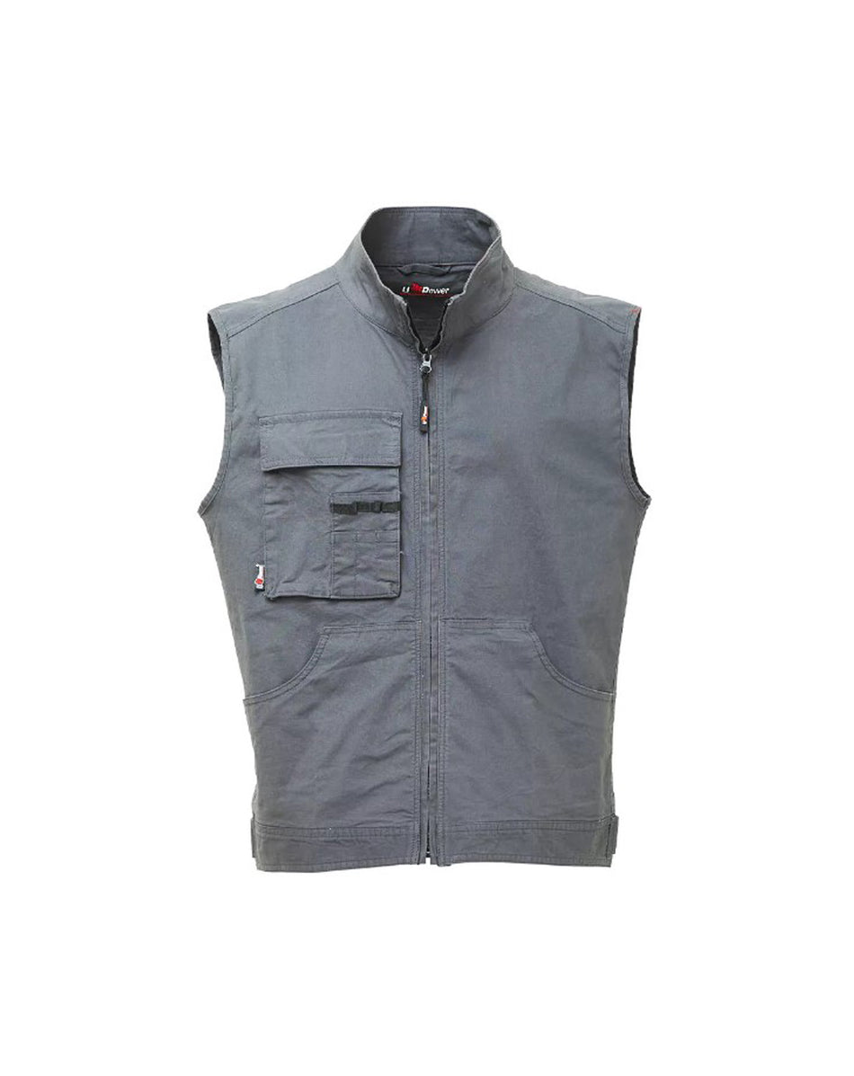 Gilet da lavoro grigio WAVE U-POWER