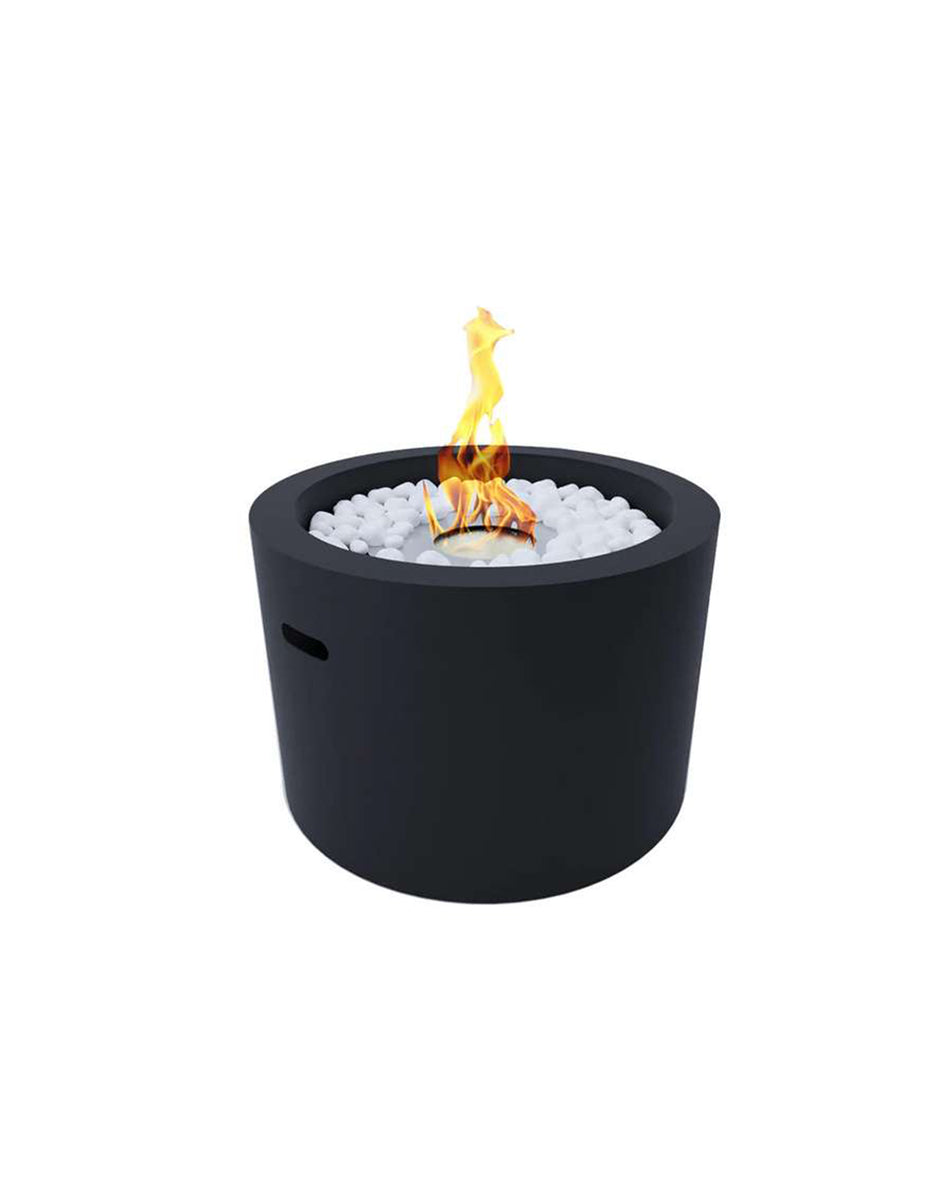 Biocamino da terra nero RODI DIVINA FIRE