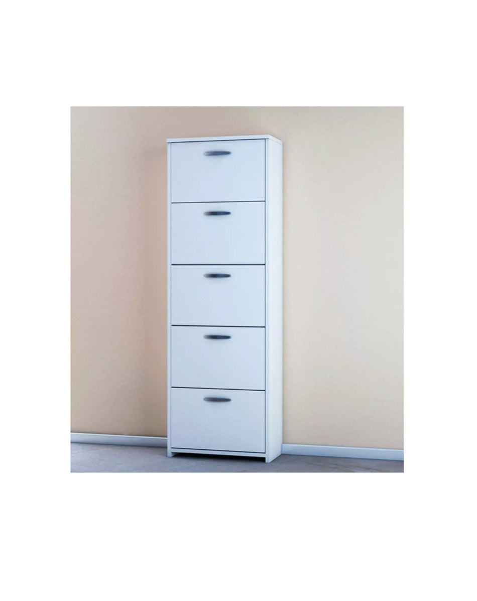 Scarpiera Doppia profondità 5 Ante Bianco Art. 851180