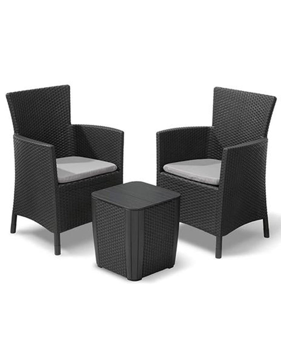 Set da giardino antracite IOWA BALCONY KETER