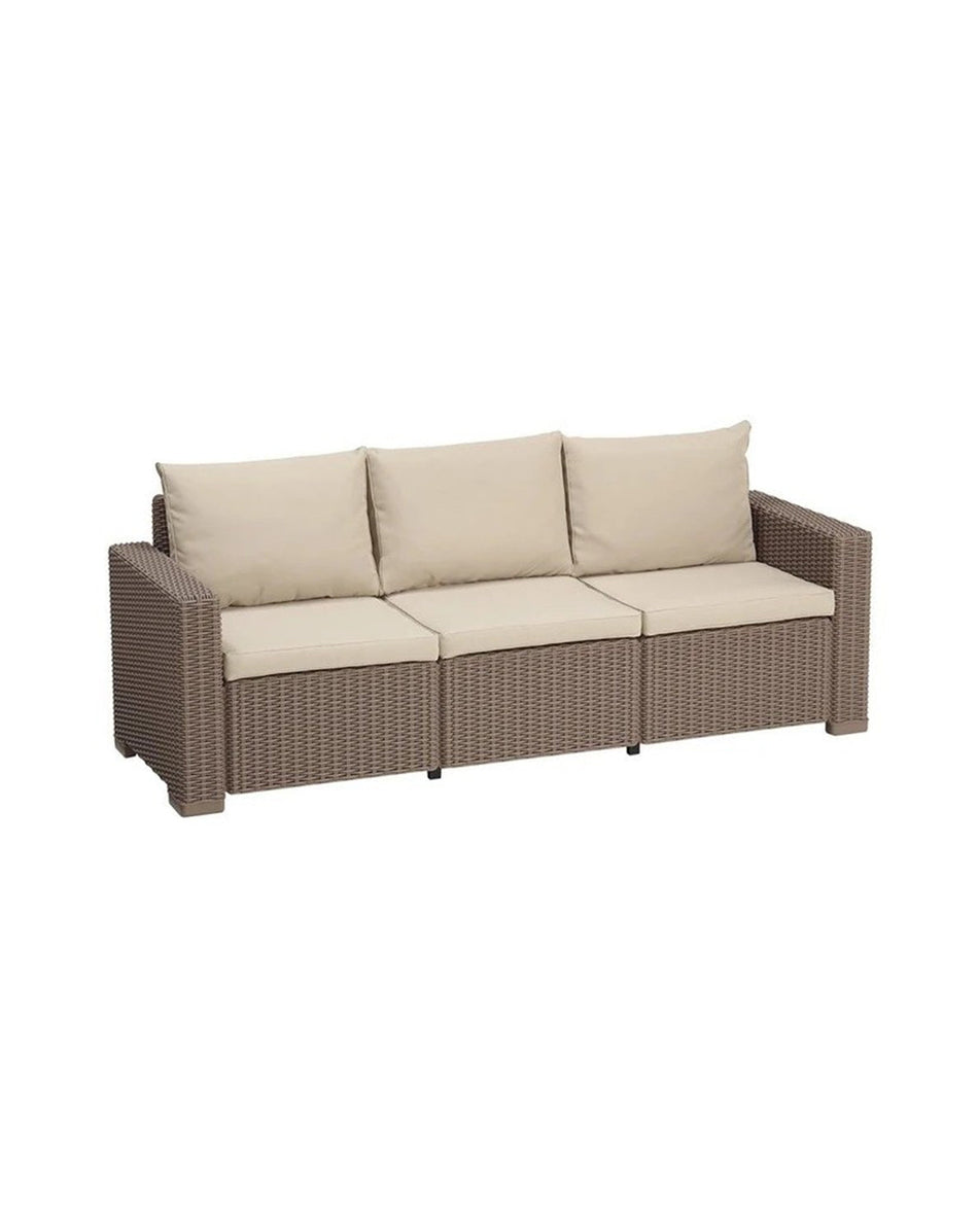 Divano 3 posti cappuccino CALIFORNIA KETER