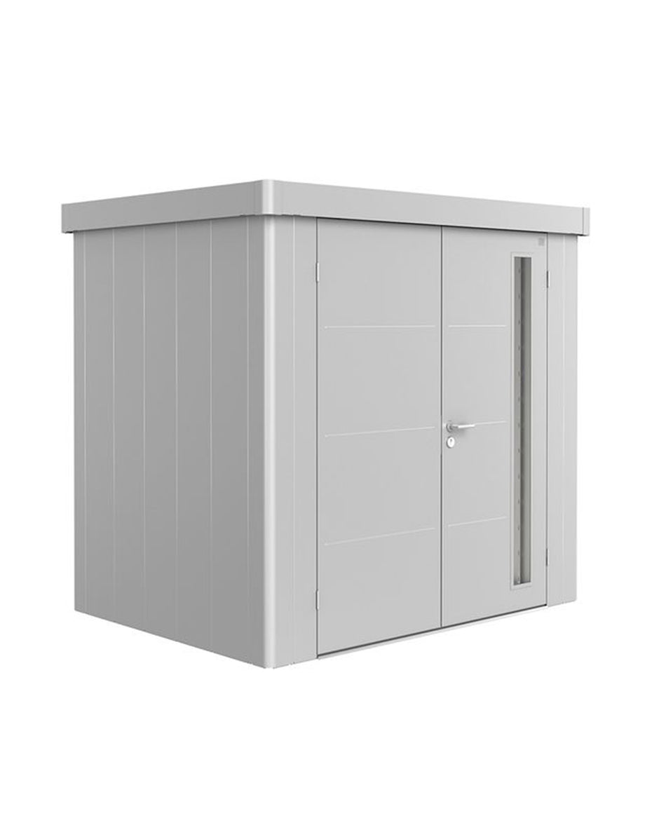 Casetta in alluminio monocolore porta doppia NEO BIOHORT
