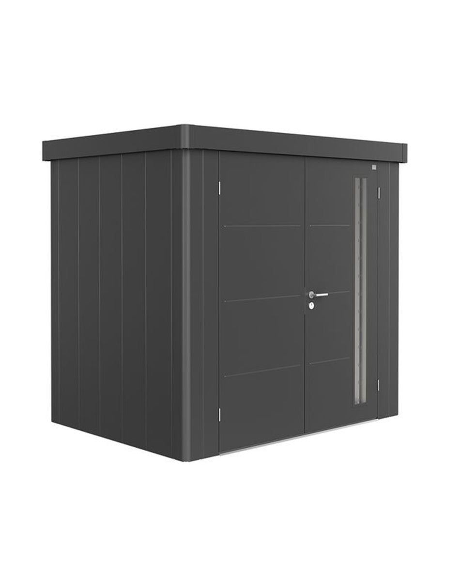 Casetta in alluminio monocolore porta doppia NEO BIOHORT