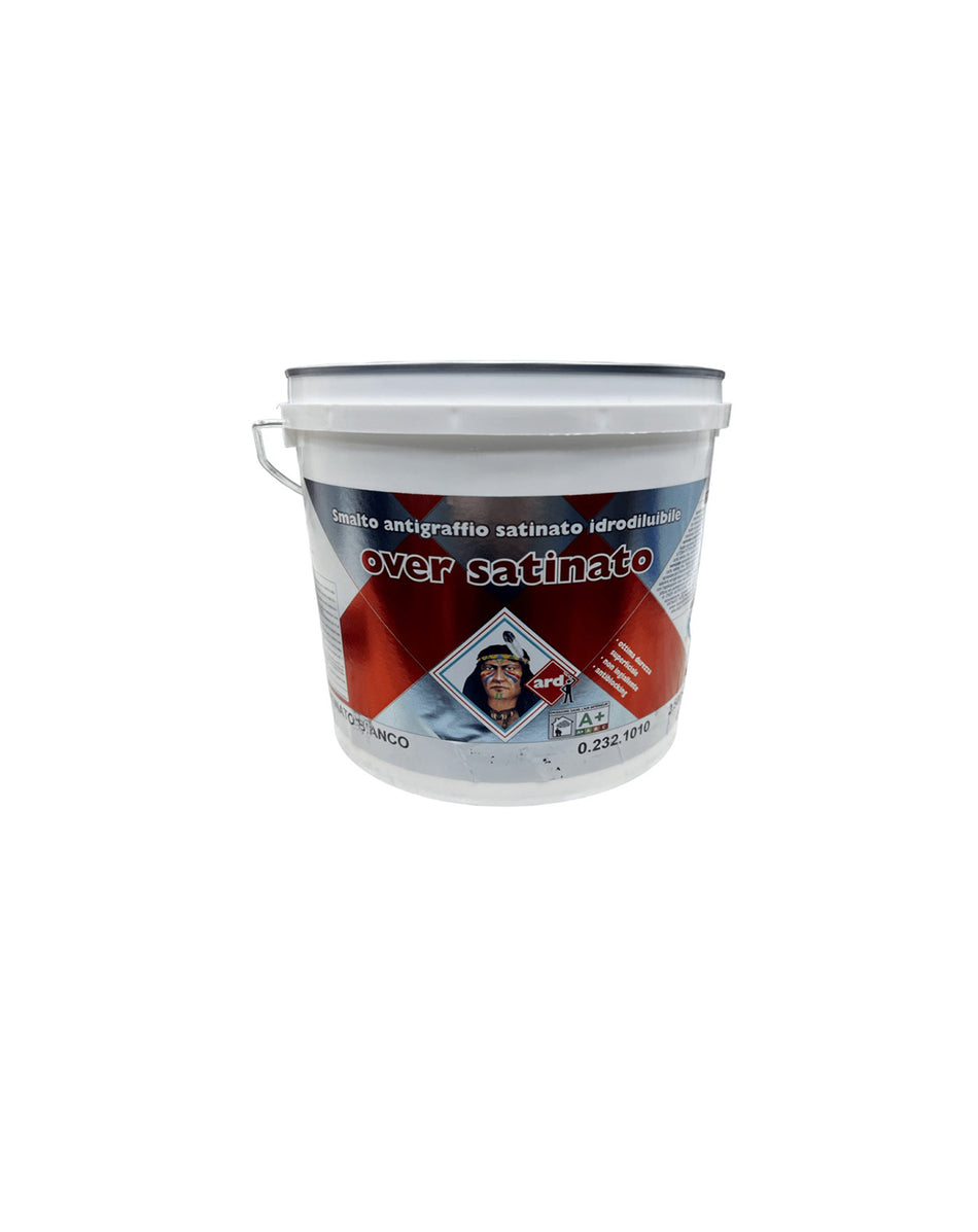 Smalto antigraffio satinato bianco 0.75 lt OVER ARD