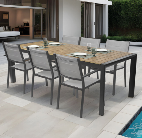 TAVOLO CRETA DOGHE POLYWOOD 223.5/293X100XH.75 ART. 761/47