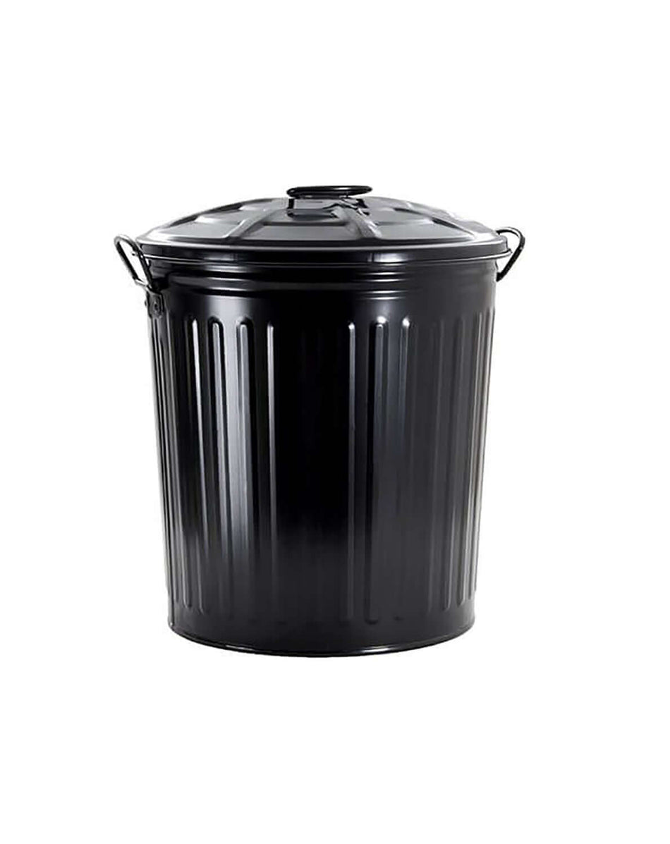Bidone in lamiera con coperchio KING HOME